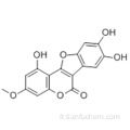 6H-Benzofuro [3,2-c] [1] benzopyran-6-one, 1,8,9-trihydroxy-3-méthoxy CAS 524-12-9